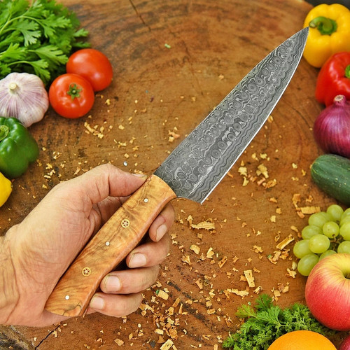 Custom hand made - damascus, chef