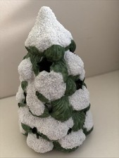 Ceramic Christmas Pine Tree Tea Light Holder