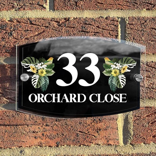 Contemporary house sign plaque - contemporary,
