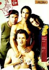PTP37 MAGAZINE MINI PICTURE PIN UP 11X9" RED HOT CHILI PEPPERS