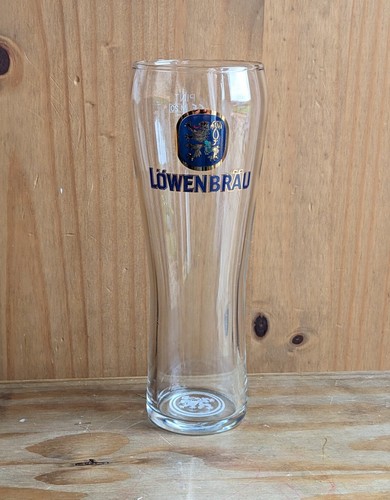 Lowenbrau pint glass 20oz - lowenbrau,