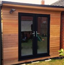 uPVC French Doors, Black, Grey