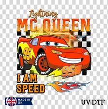 Lightning McQueen Car UV DTF