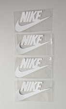 4x Iron On White Nike Vinyl