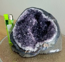 Extra Large Natural Amethyst Druze Geode Quartz Crystal Cluster Reiki 1kg P27