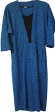 Vintage blue & black maxi