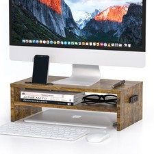 Wood Monitor Stand Riser for