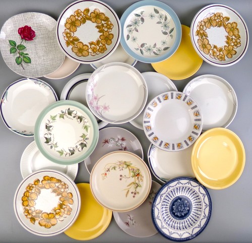 Vintage tea cake plates - /,