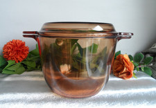 LARGE VISION CORNING AMBER