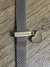 Pandora Reflexions Gold-tone S925ALE Sterling Silver Clip On Heart Dangle Charm