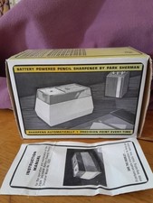  Vintage PARK SHERMAN 7020 ELECTRIC PENCIL SHARPENER Black