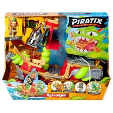 Piratix Kraken Toy Ship - Pirate Adventure Playset with Sea Monster Battle