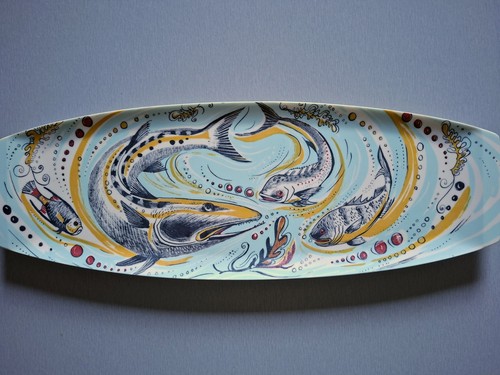 Retro fish melamine - retro,