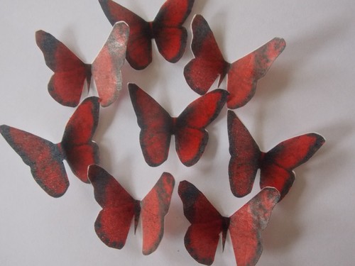Precut ruby red edible - ,