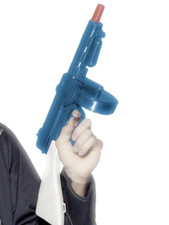 Toy Gangster Tommy Gun 49cm Long With Sound Plastic Fancy Dress