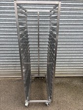 STAINLESS STEEL GASTRONORM TRAY STORAGE TROLLEY 20 Grid / Commercial/ Catering