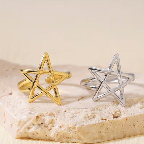 Pentacle ring adjustable - ring,