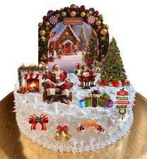 Cake Scene Christmas Santa's