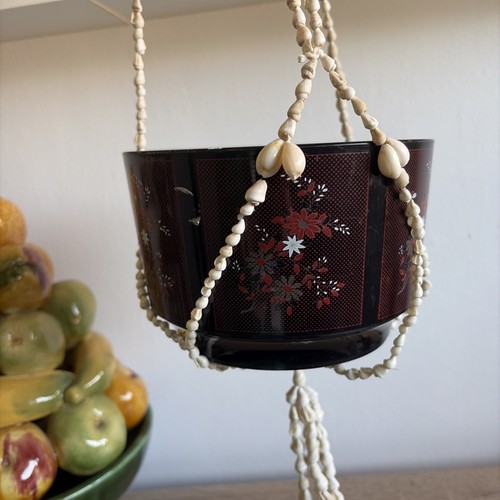 Vintage shell plant holder - shell,