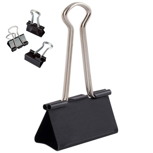 Rect pack binder clips - pack,