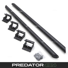 3" MATTE BLACK SIDE BARS STEPS