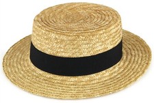 Mens womens straw boater - womens,