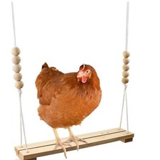 Wooden Chicken Swing Birds Parrots Perch Chicken for Large Poultry Bird