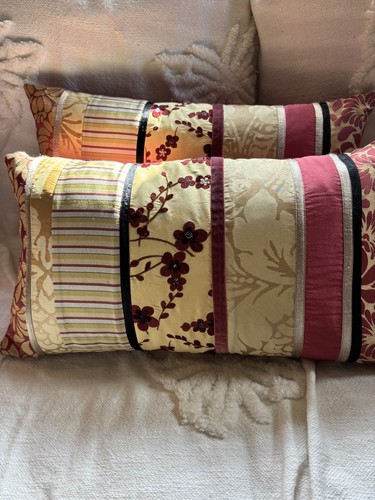 Vintage pair red pink and - pair, of