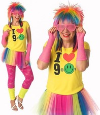 90s 6PCS NEON FANCY DRESS