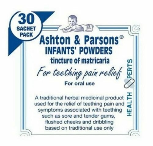 Teething powders ashton and - teething,