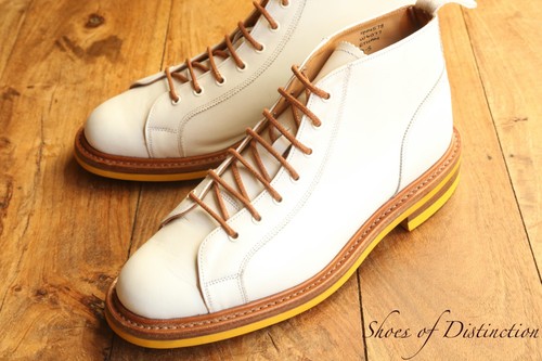 Trickers white leather derby - trickers,