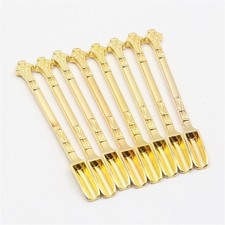 Gold snuff spoons - gold,