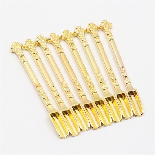 Gold snuff spoons stainless - snuff,