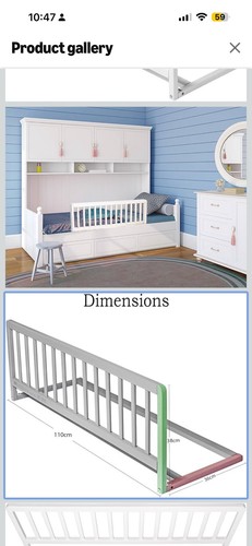 Safetots wooden bed guard - bed,