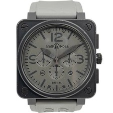 BELL & ROSS Chronograph Phantom Limited Edition BR01-94-S Used Watch #91030