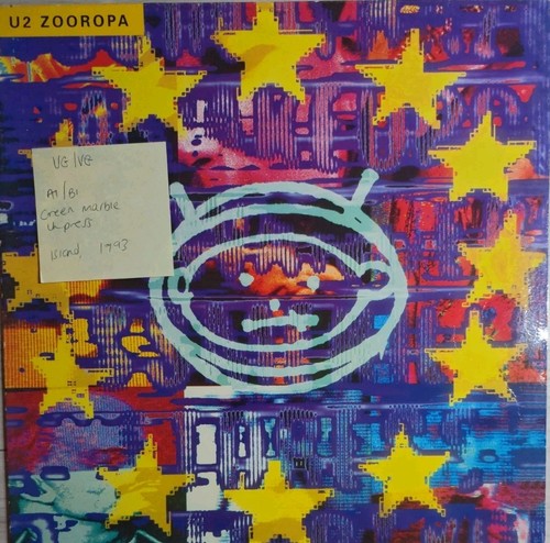 Zooropa vinyl record vg - vinyl,