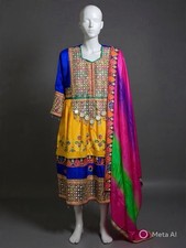 Silk Salwar Kameez Multi-Color