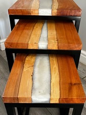 Handmade nest of table from