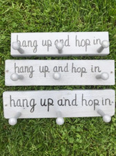 3 Hot tub hooks Rustic handmade recycled wooden towel hanger Hang up and hop in.