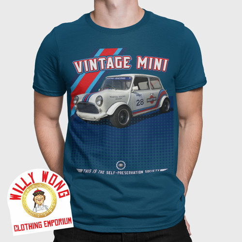 Mini car shirt retro racer - mini, t-shirt