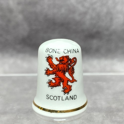 Scottish bone china thimble - china,