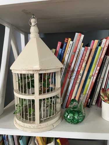 Wooden decorative bird cage - wooden,