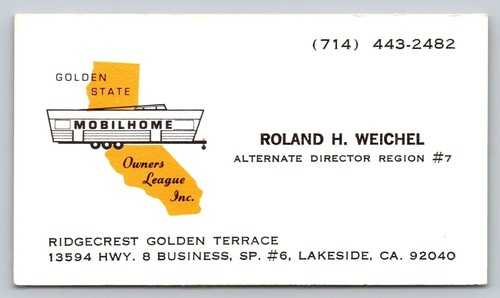 Vintage business card - business, park