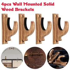 4Pcs Solid Wood Wall Mounted