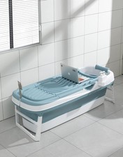 Foldable Adult Bathtub, Portable Bathtub Adult, Folding Bathtub 158X62X52cm Lar