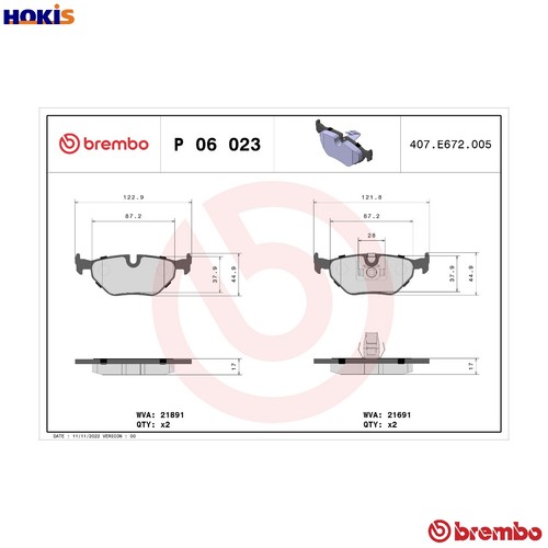 Brake pad set disc - pad,