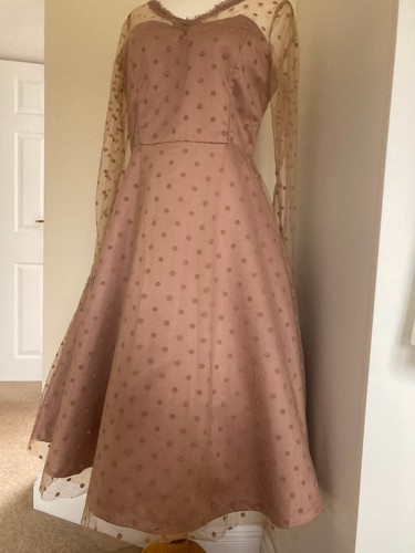 Lindy bop satin midi dress - satin,