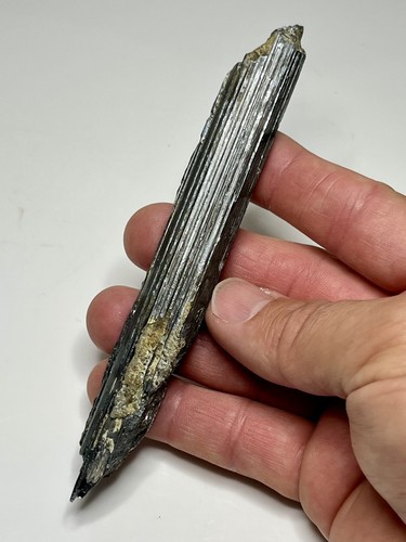 Stibnite crystal rod specimen - stibnite,