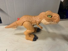 T Rex Imaginext Jurassic World Dinosaur Thrashin’ Action Figure toy 12" long