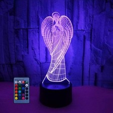 3D Angel Night Light Lamp 7/16